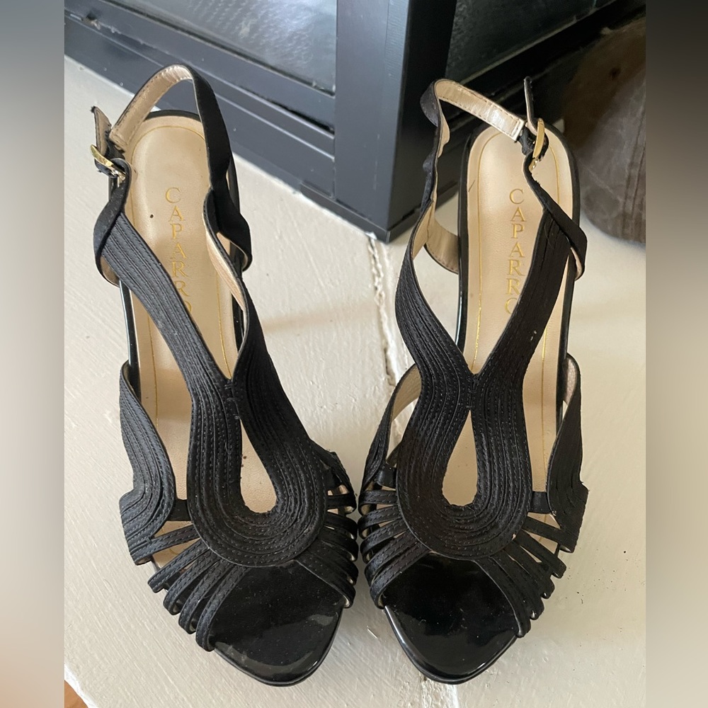 Caparros satin stiletto dress heel 7.5